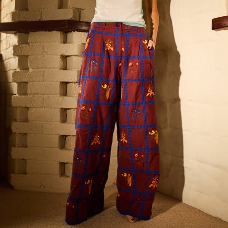 Florina Wide Leg Pant - Rosewood 6