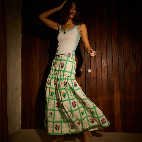 Florina Maxi Skirt - Porcelain 6