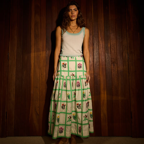 Florina Maxi Skirt - Porcelain 6