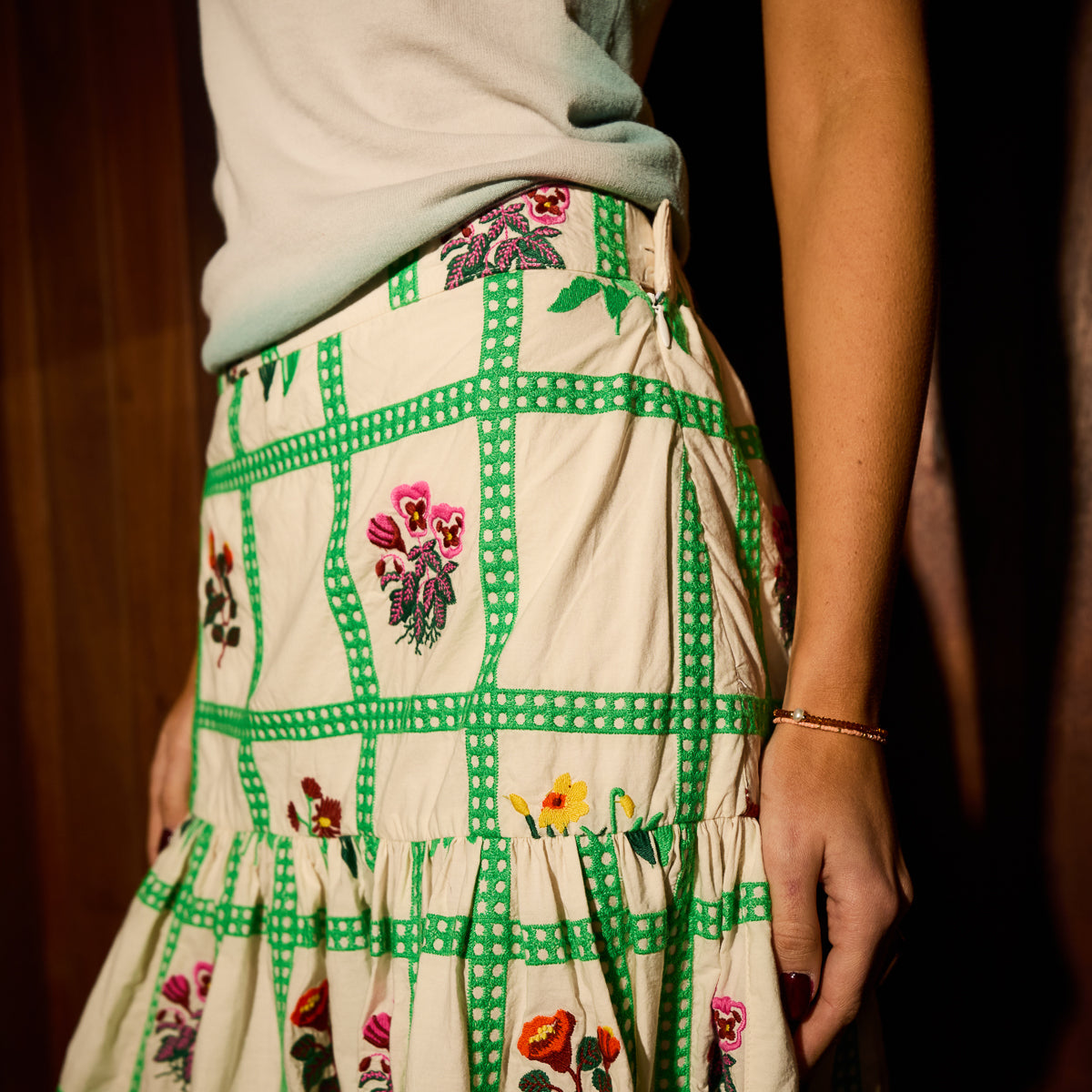 Florina Maxi Skirt - Porcelain 6