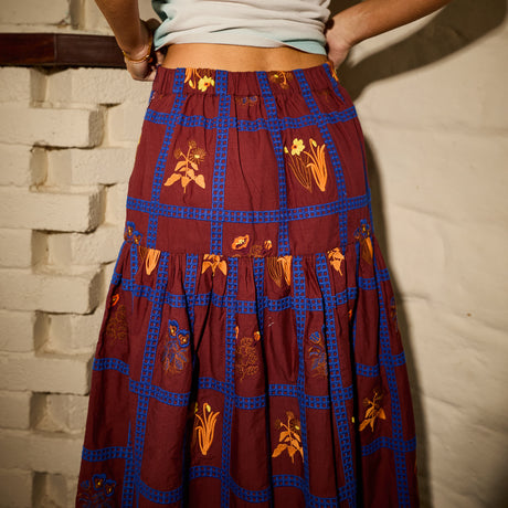 Florina Maxi Skirt - Rosewood 6