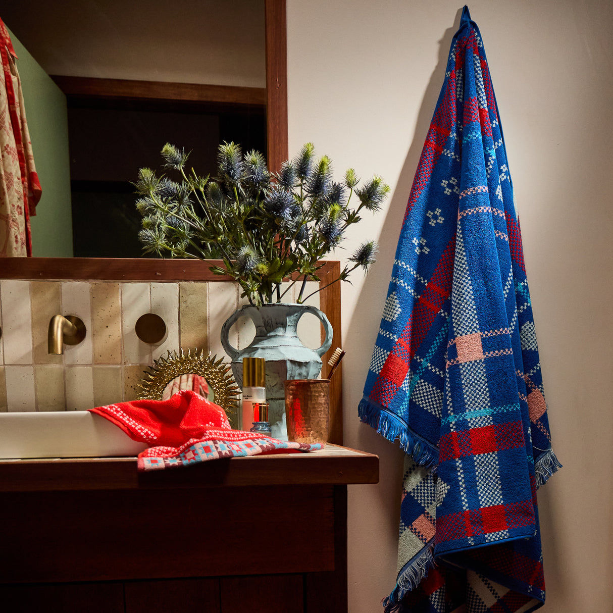 Bonny Hand Towel - Poppy