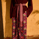 Aneta Knit Kimono - Rosewood XS