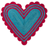 Mavis Jute Mat - Turquoise