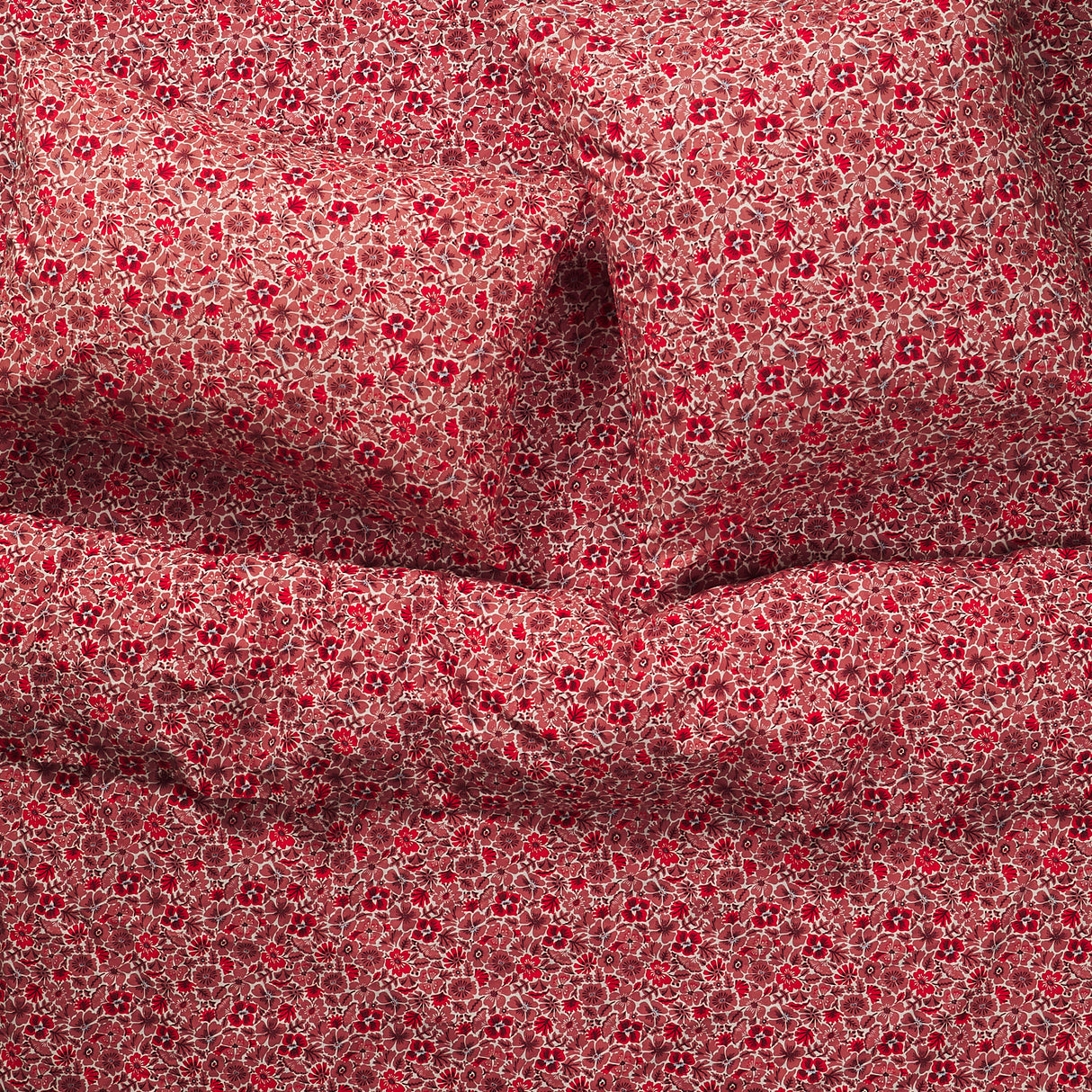 Magnolia Cotton Euro Pillowcase Set - Poppy