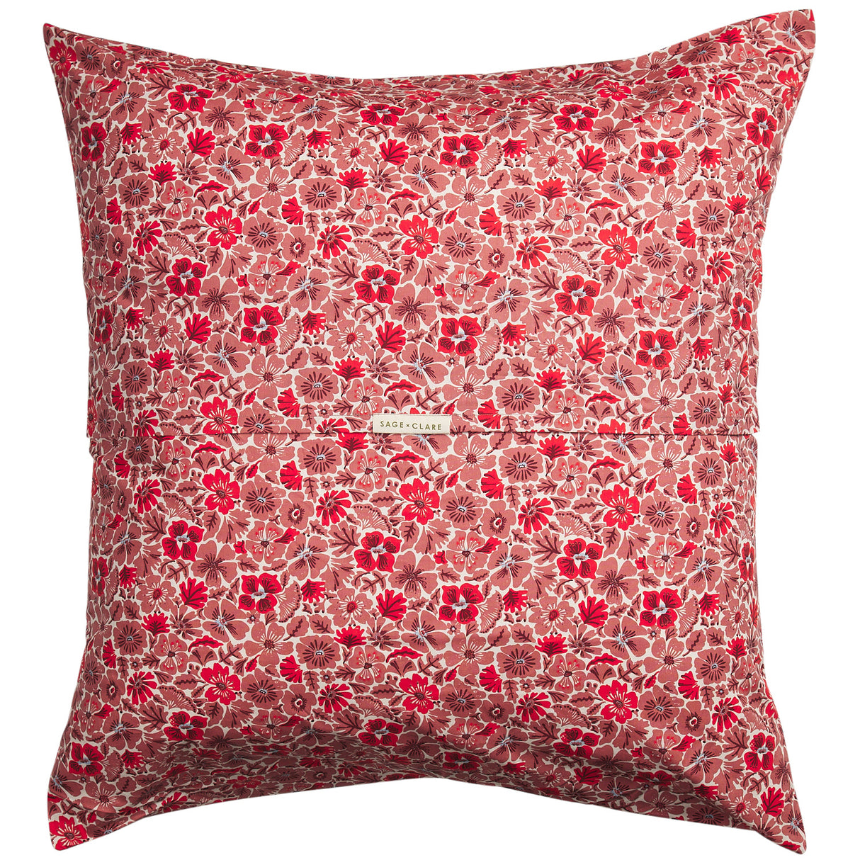 Magnolia Cotton Euro Pillowcase Set - Poppy