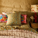 Magnolia Cotton Euro Pillowcase Set - Turquoise