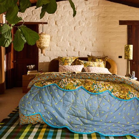 Sloane Cotton Euro Pillowcase Set - Ochre