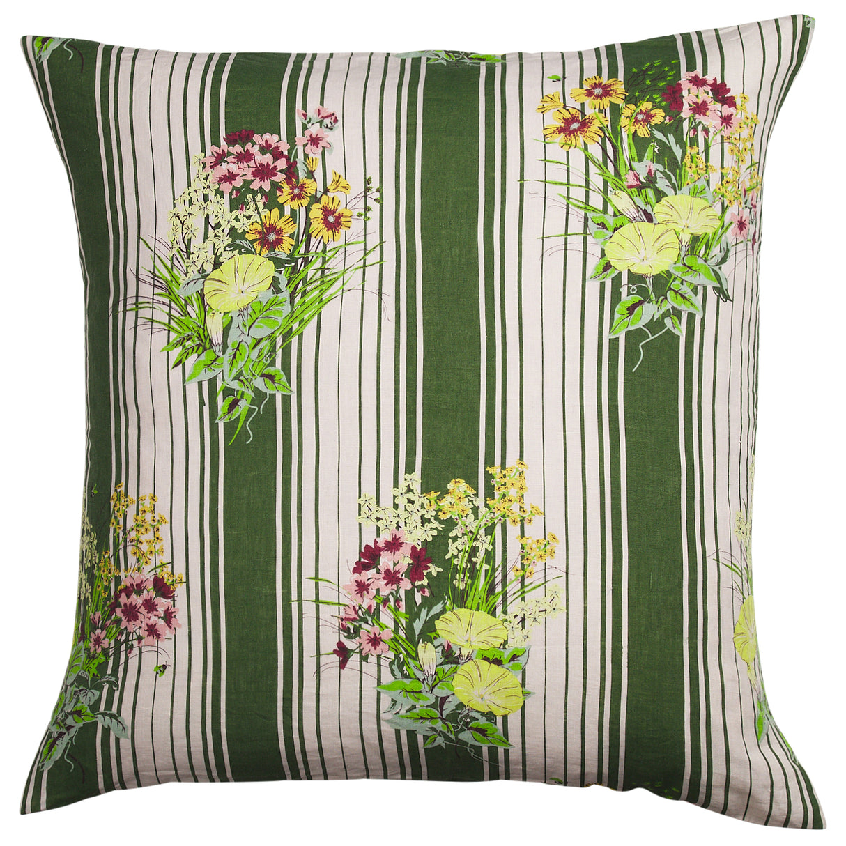 Dempsey Linen Euro Pillowcase Set - Hunter Green