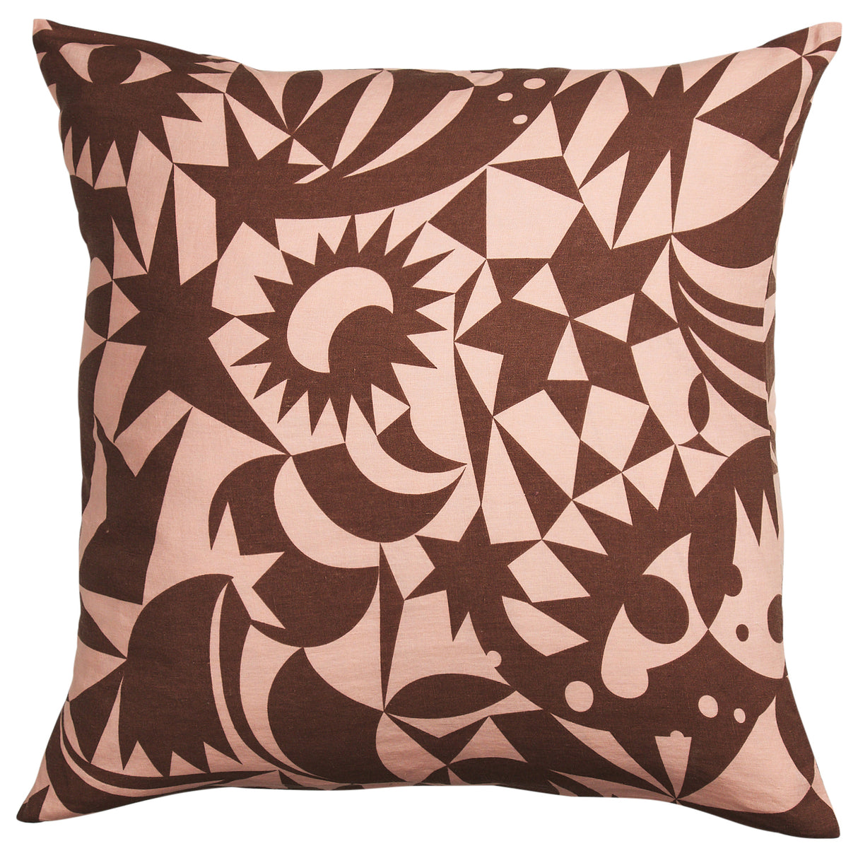 Nora Linen Euro Pillowcase Set - Carnelian