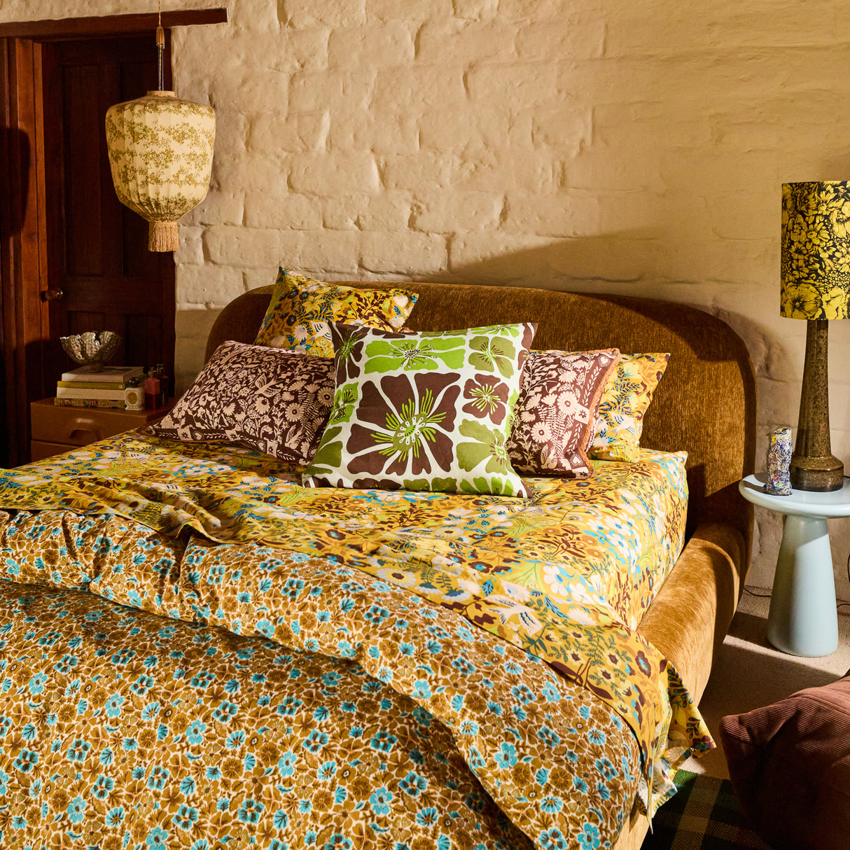 Jolene Linen Euro Pillowcase Set - Fluorite