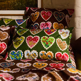 Loretta Cotton Pillowcase Set - Hunter Green Standard