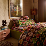 Loretta Cotton Pillowcase Set - Hunter Green Standard