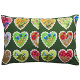 Loretta Cotton Pillowcase Set - Hunter Green Standard