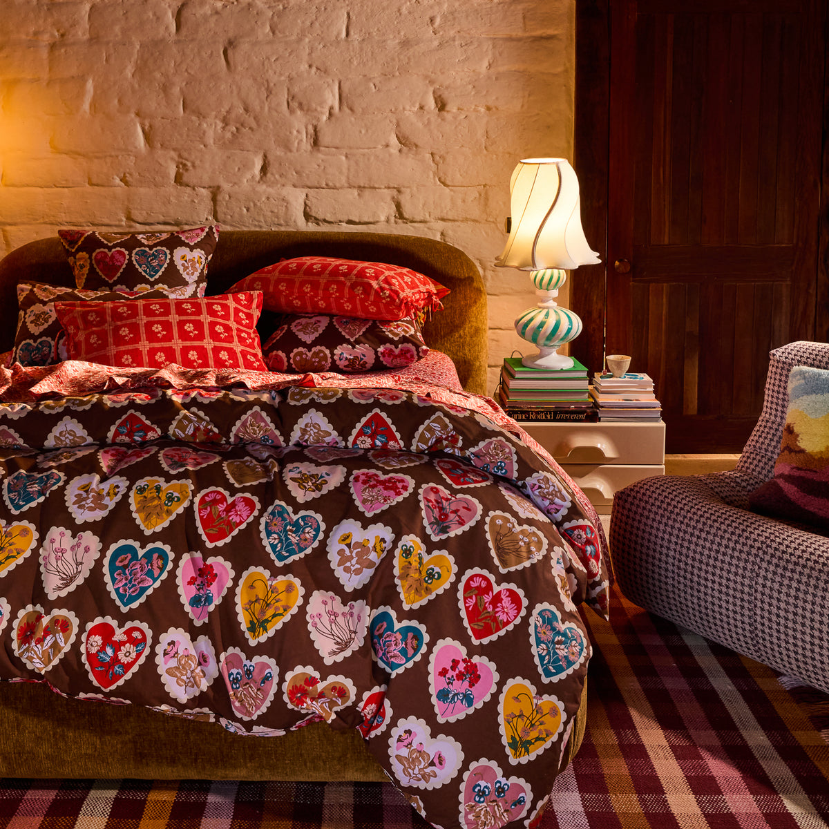 Loretta Cotton Pillowcase Set - Umber Standard