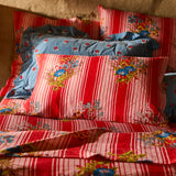 Dempsey Linen Pillowcase Set - Poppy Standard