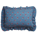 Anneliese Ruffle Pillowcase - Poppy Standard
