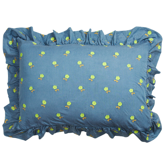 Anneliese Ruffle Pillowcase - Peridot Standard