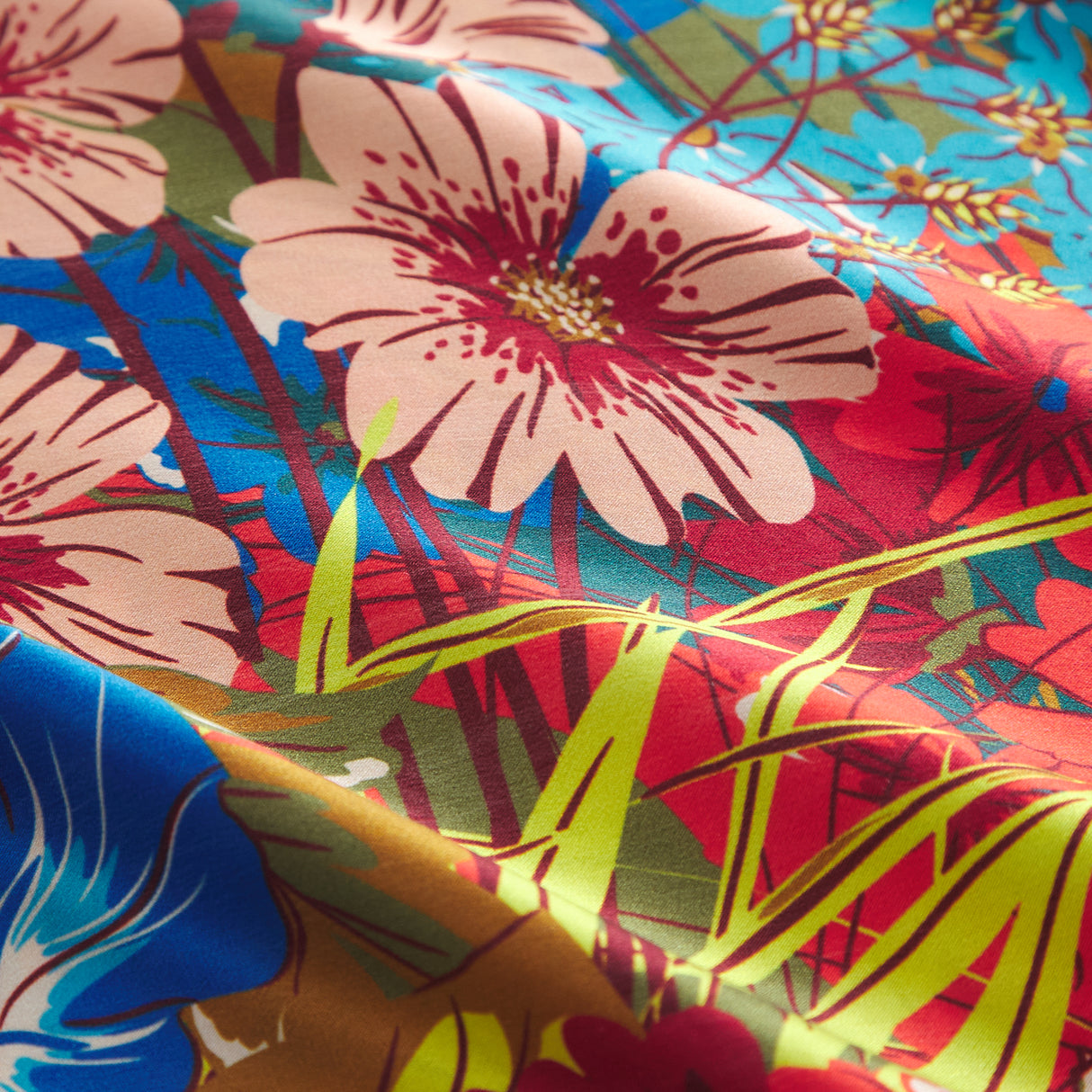 Ramona Silk Pillowcase - Poppy Standard