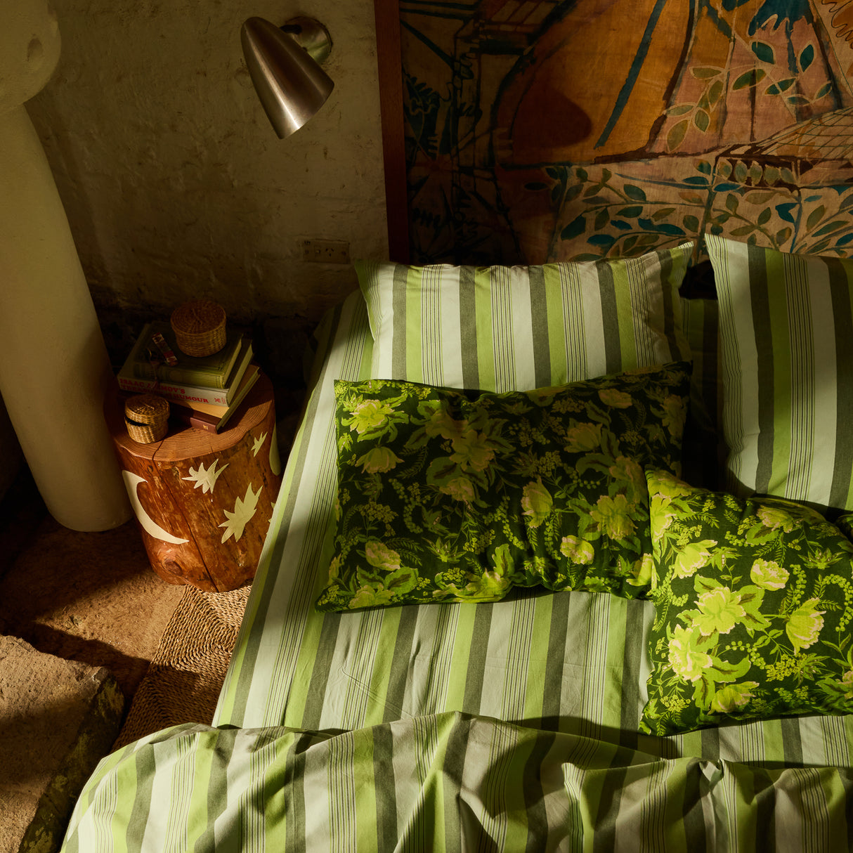 Sierra Linen Pillowcase Set - Hunter Green Standard