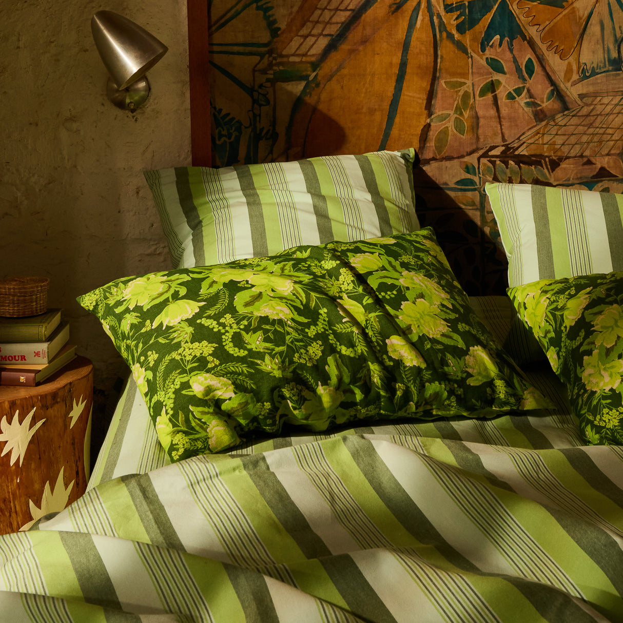 Sierra Linen Pillowcase Set - Hunter Green Standard