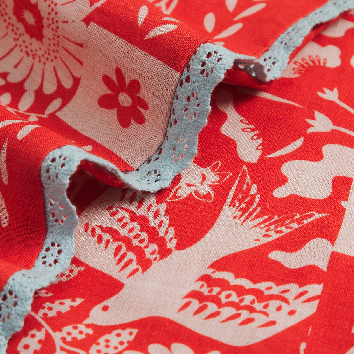 Indiana Linen Pillowcase Set - Poppy Standard