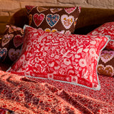 Indiana Linen Pillowcase Set - Poppy Standard