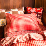 Otis Cotton Pillowcase Set - Poppy