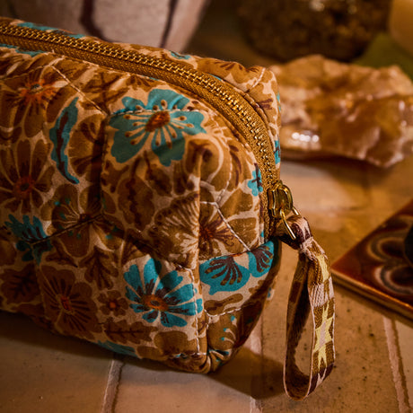 Magnolia Travel Pouch - Turquoise