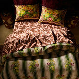 Dempsey Linen Quilt Cover - Hunter Green Queen