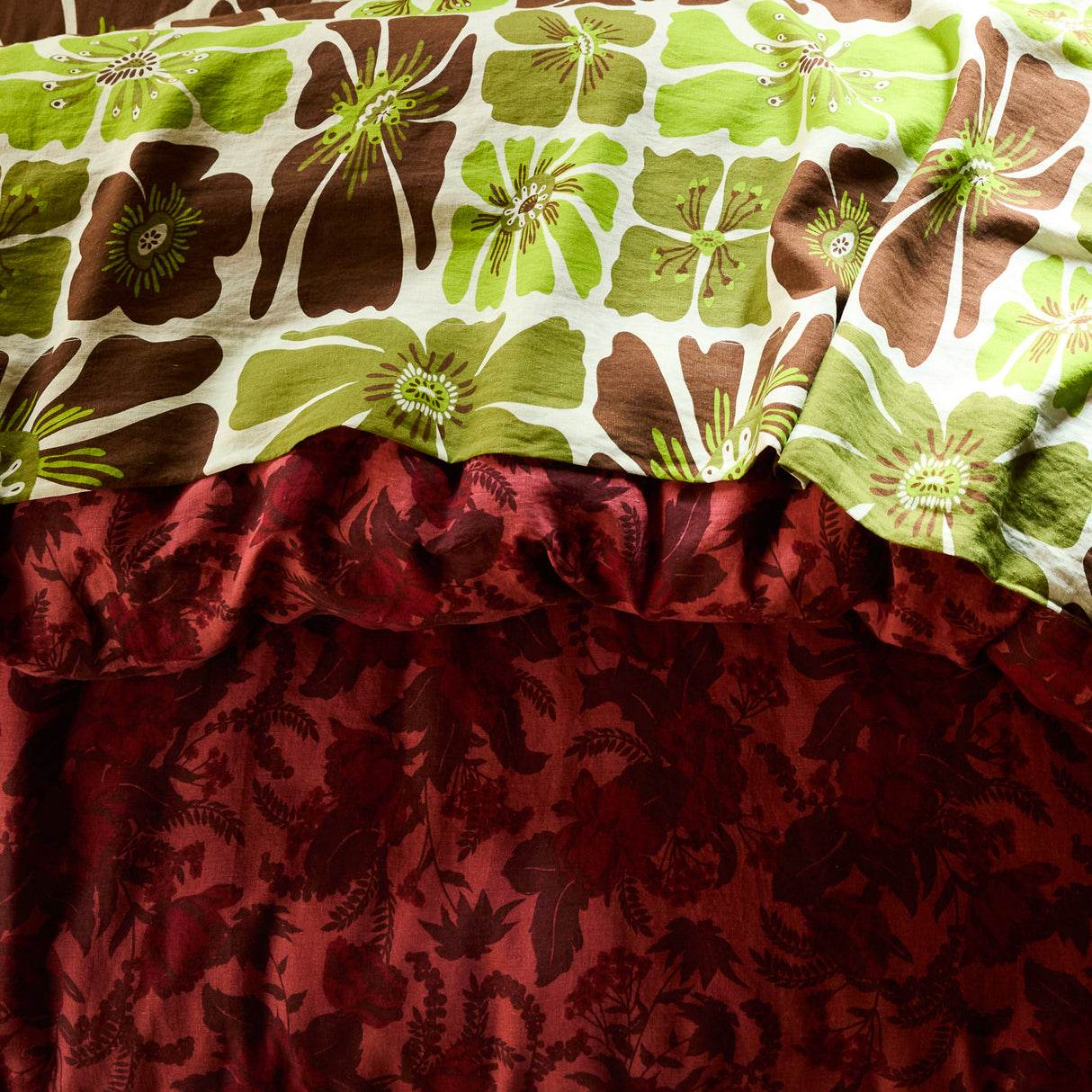 Sierra Linen Quilt Cover - Terracotta Queen