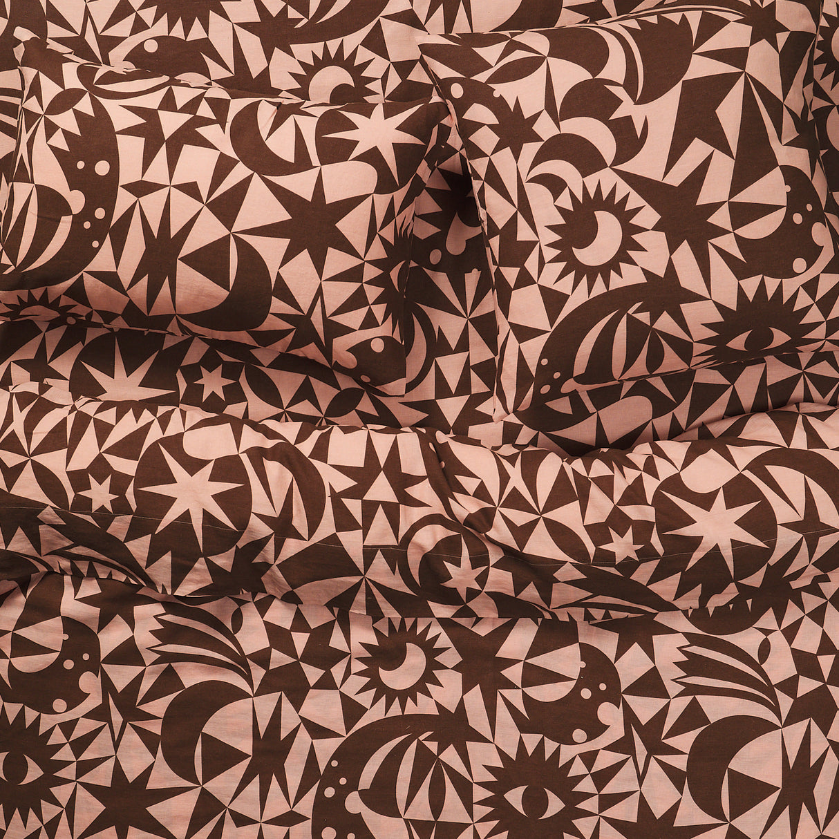 Nora Linen Quilt Cover - Carnelian Queen
