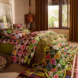 Loretta Cotton Quilt Cover - Hunter Green Single