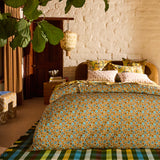 Magnolia Cotton Quilt Cover - Turquoise Single