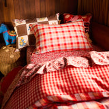 Otis Cotton Quilt Cover - Poppy Single