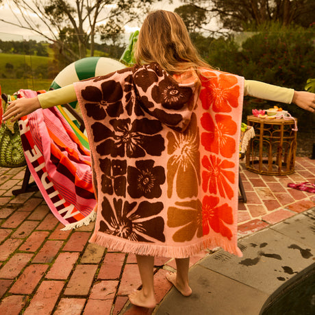 Jolene Hooded Towel - Carnelian