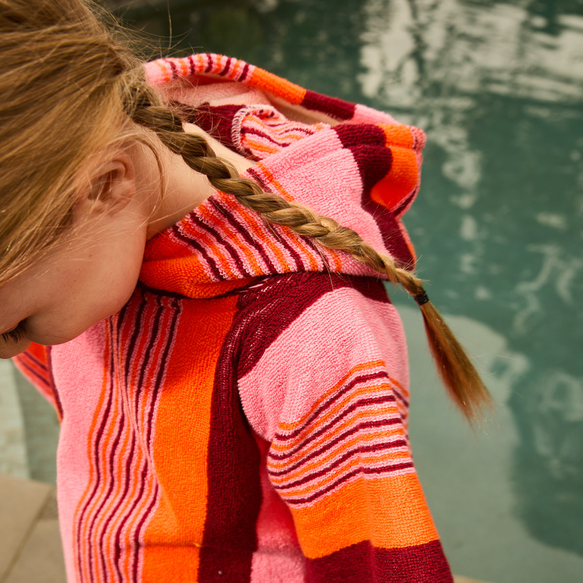 June Nudie Hooded Towel - Dahlia