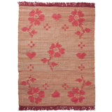 Ardenna Jute Rug - poppy 150 x 210 cm