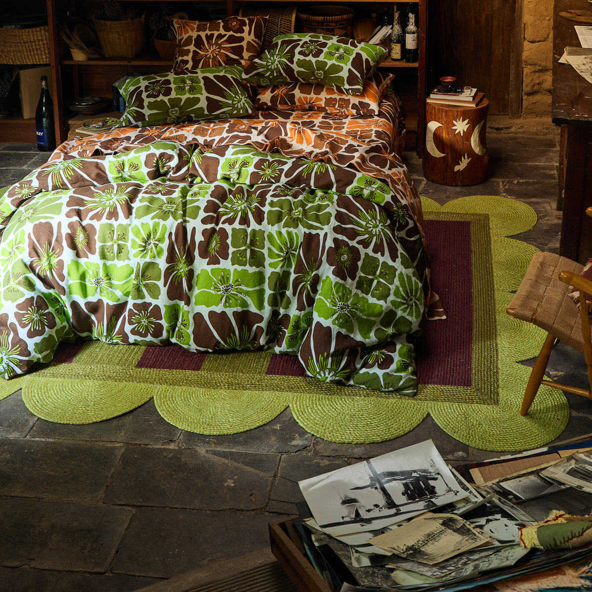 Neomi Jute Rug - Cactus Green 150 x 210 cm