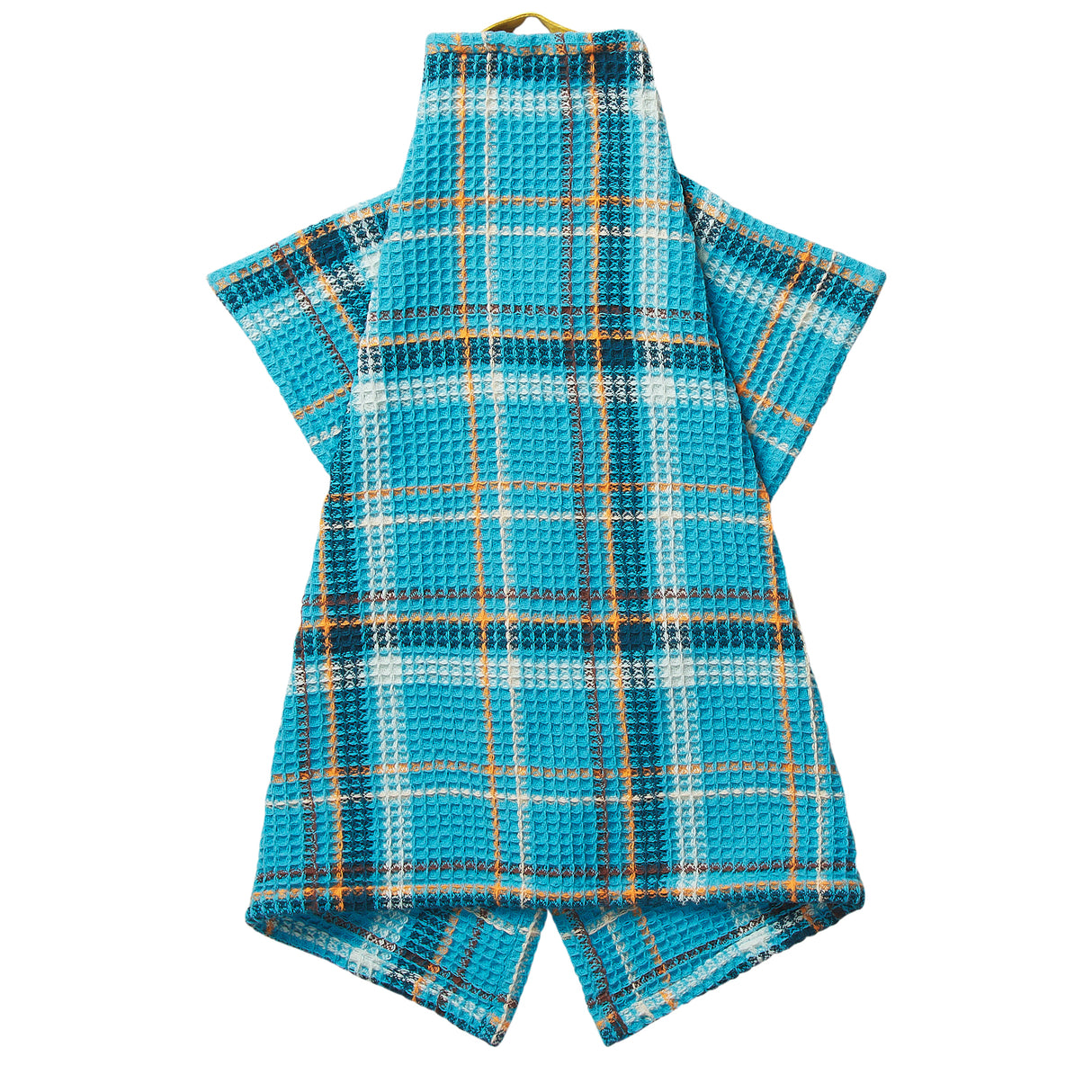 Frances Waffle Tea Towel - Turquoise