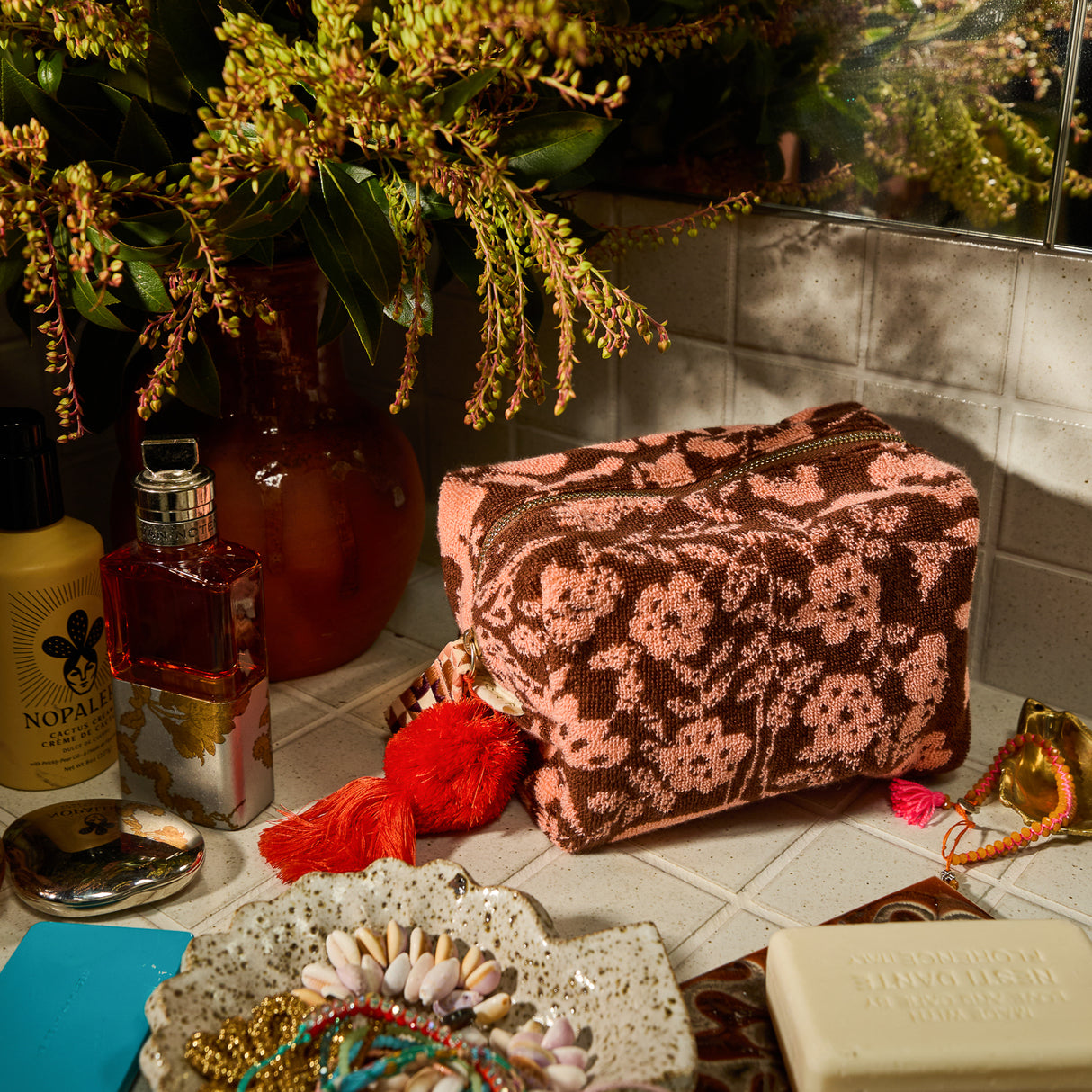 Indiana Terry Pouch - Carnelian Small