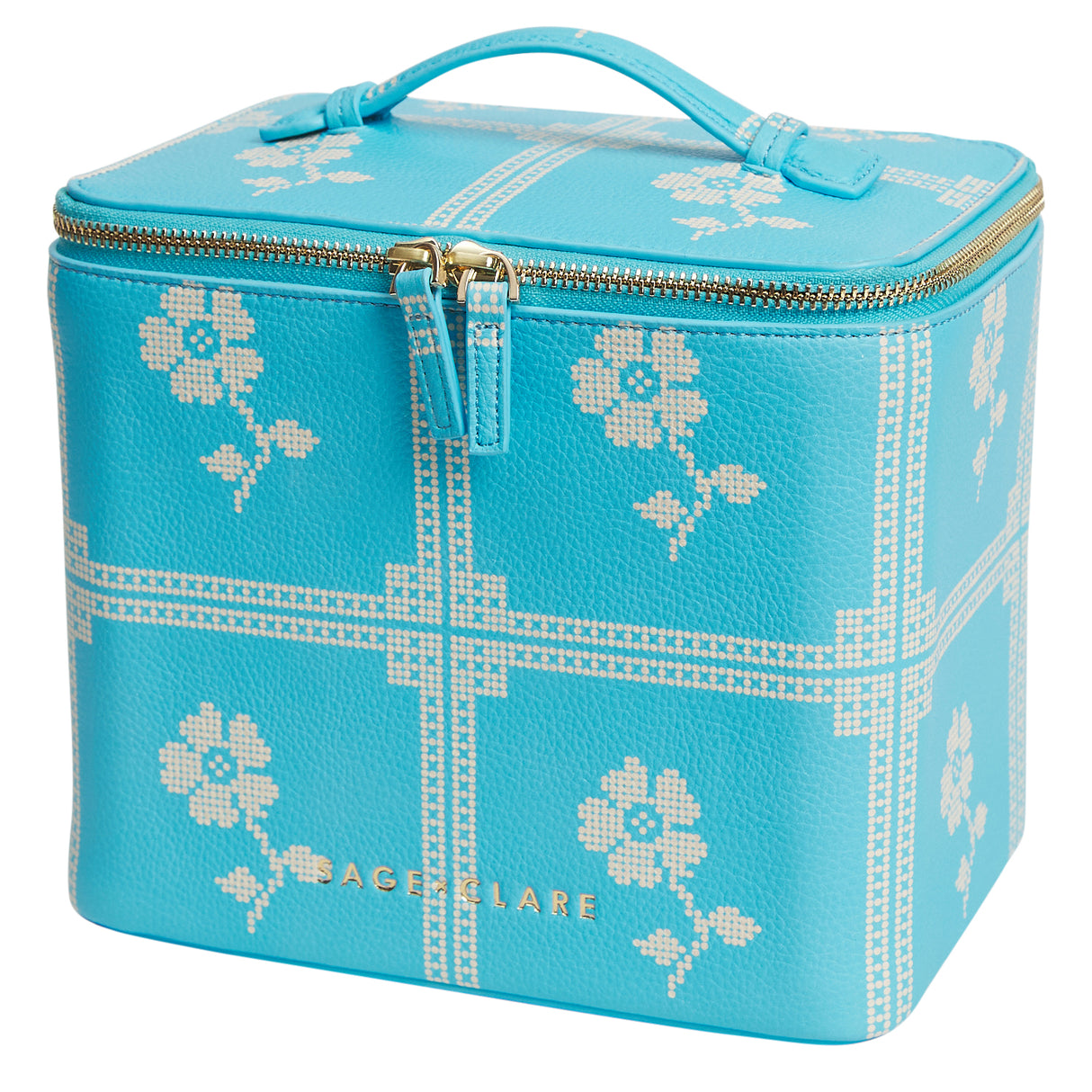 Bonny Medium Vanity Case - Turquoise