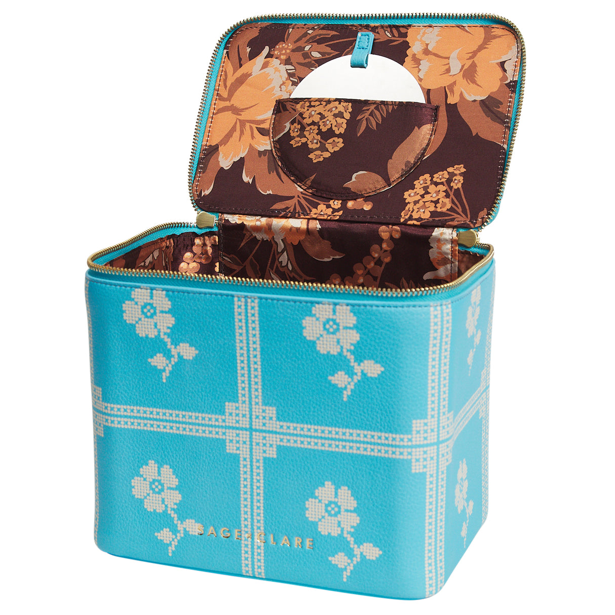 Bonny Medium Vanity Case - Turquoise