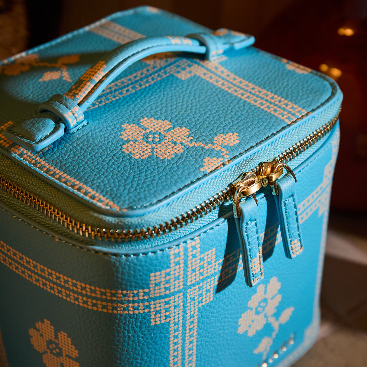 Bonny Small Vanity Case - Turquoise