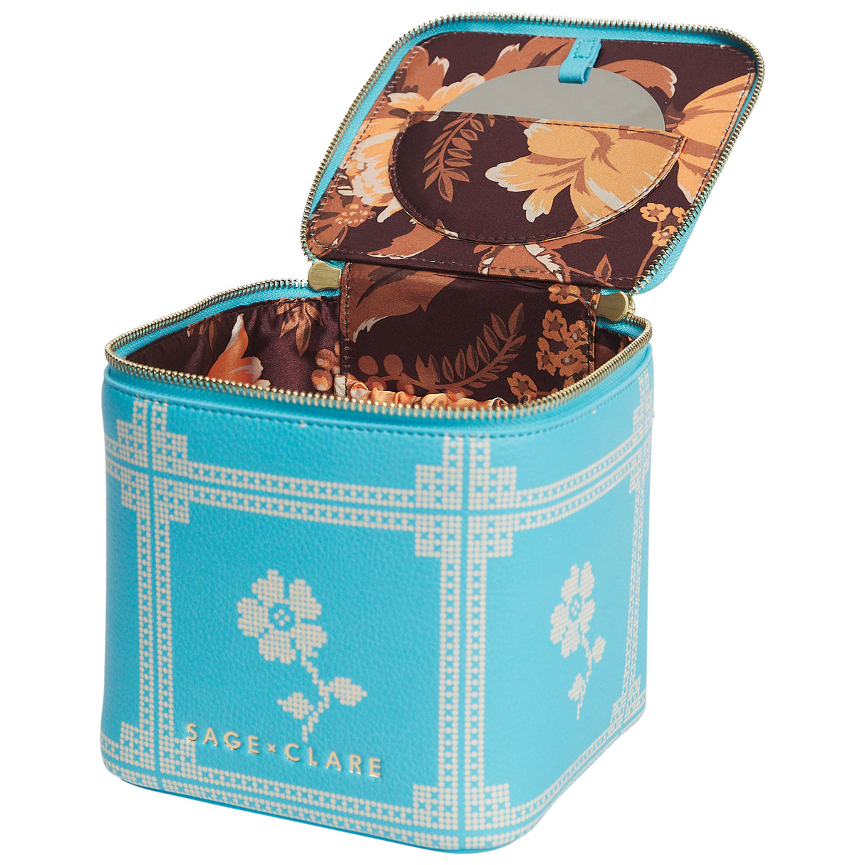 Bonny Small Vanity Case - Turquoise
