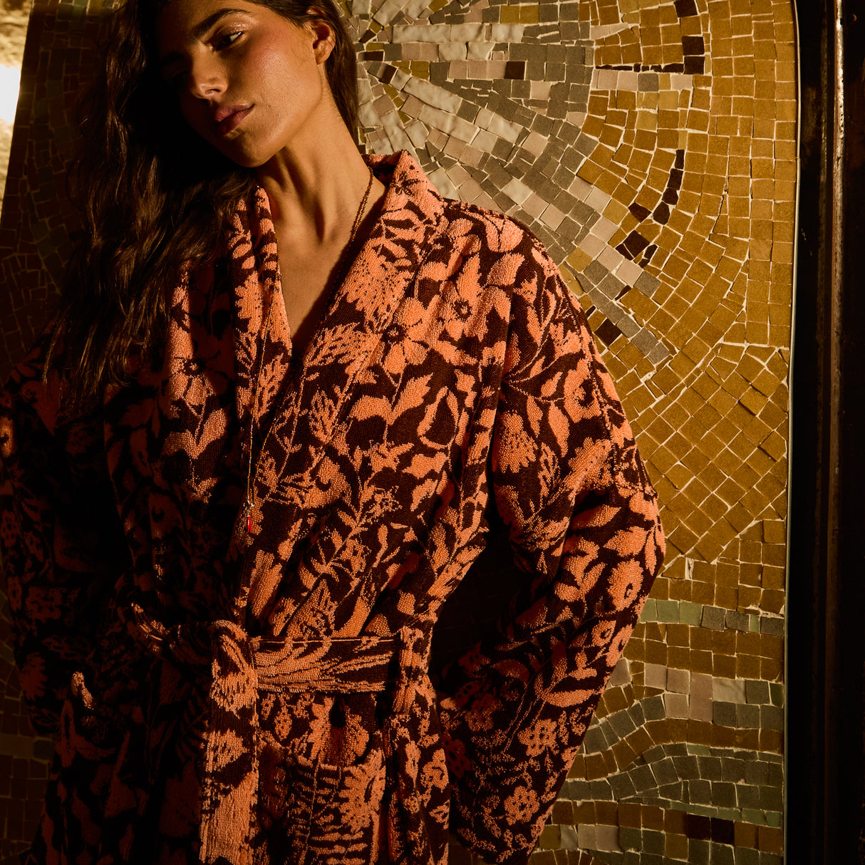 Indiana Towelling Robe - Carnelian XS/S