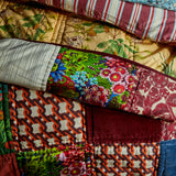 Kai Patchwork Bedcover - Garnet