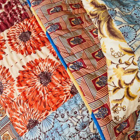 Clarice Patchwork Bedcover - Azure