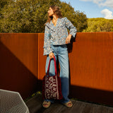 Lucia Frill Blouse - Cerulean