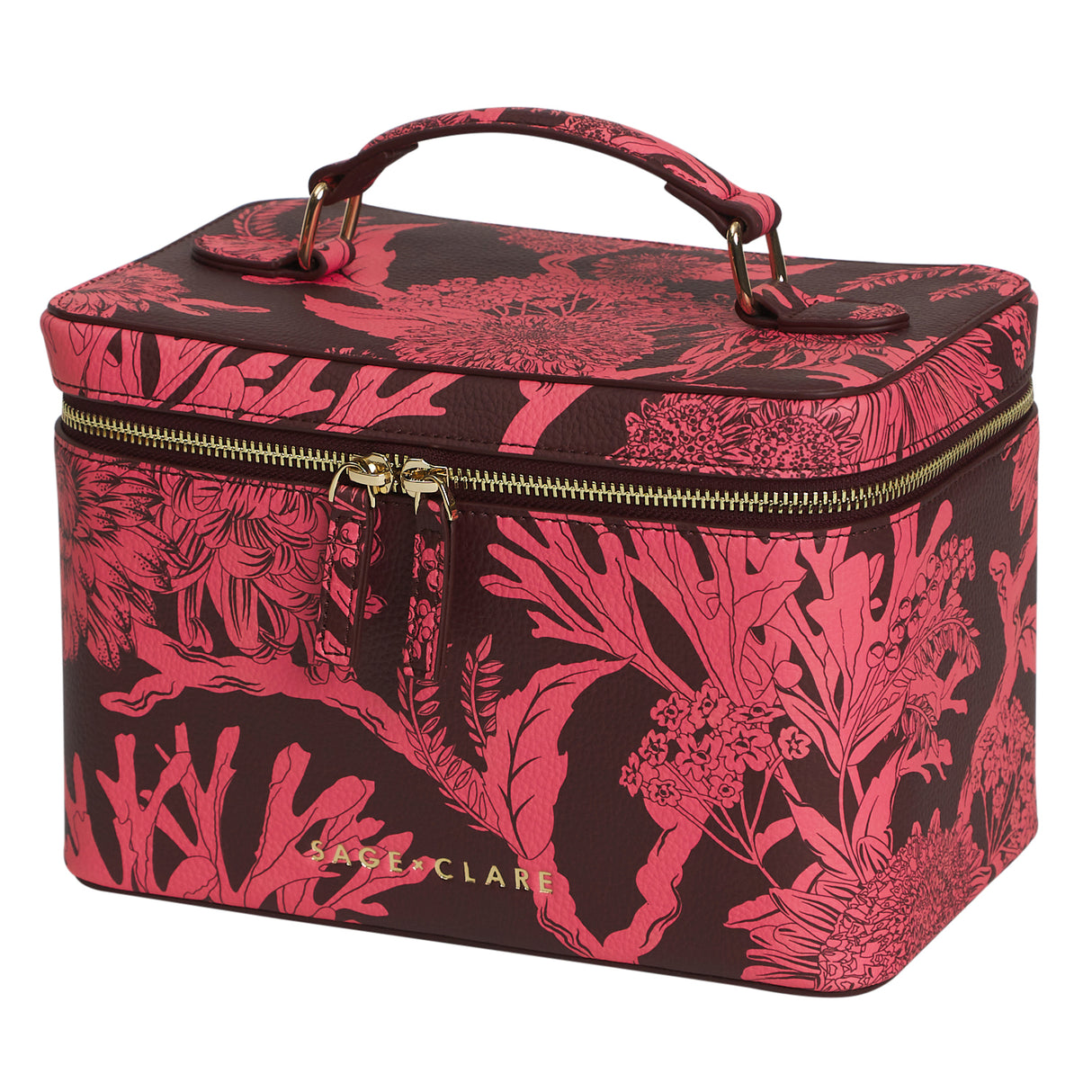 Delphine Large Vanity Case - Garnet